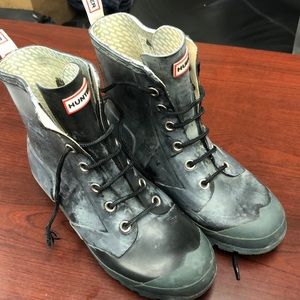 Hunter Short Rain Boots Classic Green Sz 6